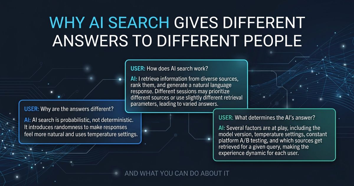 Why AI Search Gives Different Answers to Different People